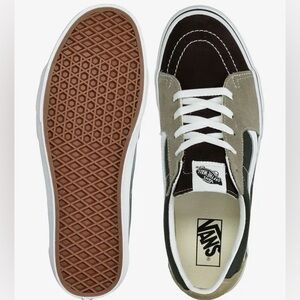 VANS SK8-LOW SHOES (COLOR BLOCK DEMITASSE TRUE WHITE